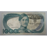 Portugal Bela Cédula 1000 Escudos 1980 Escassa