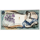 Portugal Bela Cédula 1000 Escudos Ouro 1967 Rara