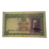Portugal Cédula De 100 Escudos Ouro 1950