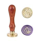 PORXFLY Kit De Selos De Cera Tulipa - Carimbo Vintage Personalizado Para Cartas- Convites E Embrulhos De Presente