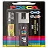 POSCA UNI Caneta Marcador PC 3M Ponta Fine Traço De 0 9mm A 1 3mm Branca Blister Com 1 Unidade