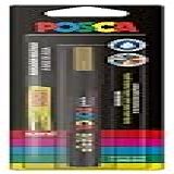 POSCA UNI Caneta Marcador PC 3M Ponta Fine Traço De 0 9mm A 1 3mm Ouro Blister Com 1 Unidade