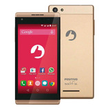 Positivo Selfie S455 8gb Dourado Bom P Whatsapp Promoção