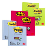 Post it Pop Up Bloco 76x76 Colorido C 6 Blocos 90fls 3m