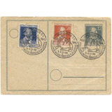 Postal Alemanha 1947 Ocup Soviética Selo 53 54 Cbc Leipzig