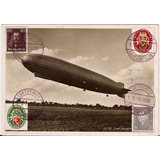 Postal Zeppelin 1930 Alemanha Holanda Selos E Carimbos Belo