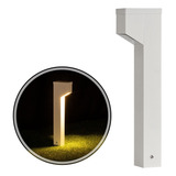Poste Balizador Luminária Jardim 1 Foco P Gu10 Mr11 St2766 Cúpula Branco Starlumen