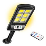 Poste Energia Solar Led Sensor Presença Super Forte 100w