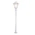 Poste Jardim Aço Fosfotizado Ideal Branco 4 Vidros E27 1 76m