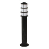 Poste Jardim Balizador Oriental 8355 55cm Germany Preto Cor Da Estrutura Preto Cor Da Cúpula Preto