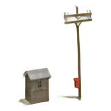 Poste Telefônico E Casa Rural P Maquete Esc Ho P Montar