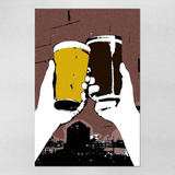 Poster 30x45cm Cerveja Bar Pub Brinde Arte Retro 44