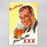 Poster 30x45cm Cerveja Bar Pub John Smiths Propaganda 53
