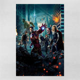 Poster 30x45cm Filmes Os Vingadores Avengers Herois 4