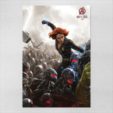 Poster 30x45cm Vingadores Avengers Ultron Black Widow 7