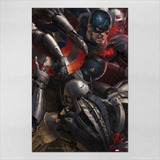 Poster 30x45cm Vingadores Avengers Ultron Captain America 8