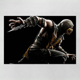 Poster 40x60cm Games Mortal Kombat Scorpion 74