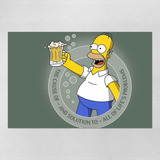 Poster 60x90cm Cerveja Bar Pub Homer Simpson 42