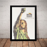 Poster Arte Com Moldura Bob Marley