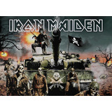 Poster Banda Iron Maiden 30x42cm Mother Rock Plastificado