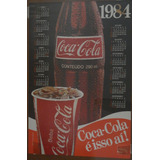 Pôster Calendário Coca Cola 1984