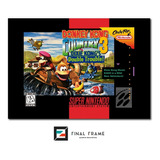 Pôster Capa Donkey Kong Country 3 Super Nintendo 29,7x42cm