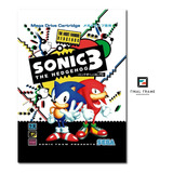 Pôster Capa Sonic The Hedgehog 3 Sega Mega Drive Jp 29 7x42