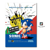 Pôster Capa Sonic The Hedgehog Sega Mega Drive Jp 29,7x42cm
