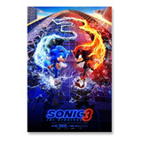 Poster Cartaz Sonic 3 O Filme 40x60cm