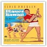 Pôster De Filme Vintage Pacifica Island Art Elvis Presley In Blaues (azul) Havaí Por Rolf Goetze C.1961 - Impressão Artística Havaiana Master, 12