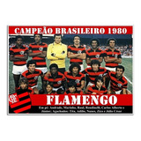 Poster Do Flamengo Campeão Brasileiro 1980 20x30cm 