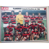 Poster Do Flamengo Campeao Brasileiro 1980 27x20