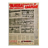Poster Do Palmeiras Jornal De Campeão Mundial 1951 3 