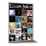 Pôster Elton John Piano Rocket Man Pôsteres Placa 120x84cm B