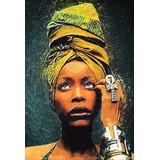 Pôster Erykah Badu Soul Funk Pop Art Decor 33 Cm X 48 Cm