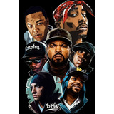 Poster Grandes Rappers 30x45cm Cartaz Rap