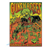 Poster Guns N Roses 30x45cm Banda Cartaz Show Sao Paulo Rock