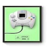 Poster Moldurado Game Retrô Controle Dreamcast Quadro