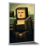 Poster Monalisa Minecraft Pintura