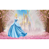Poster Painel Banner Cinderela 120x80 Cm Para Festa