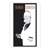 Pôster Para Quadros Homer Simpsons Filme