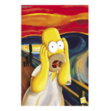 Pôster Para Quadros Homer Simpsons Pintura