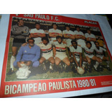 Pôster Placar Campeão São Paulo E Flamengo 1980 1981