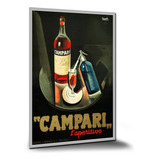 Pôster Propaganda Antiga Campari Pôsteres Placa A1 84x60cm