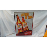Poster Propaganda Antiga Da Cerveja Budweiser Em 3d