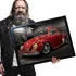 Poster Quadro Com Moldura Fusca 10 A2 60x42cm