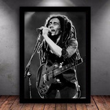 Poster Quadro Com Moldura Reggae Bob Marley 60x90cm
