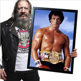 Poster Quadro Com Moldura Rocky Balboa 02 A2 60x42cm