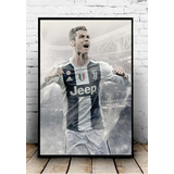 Poster Quadro Cr7 Juventus Moldura Com