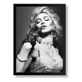 Pôster Quadro Madonna Com Moldura 33x43 A3
